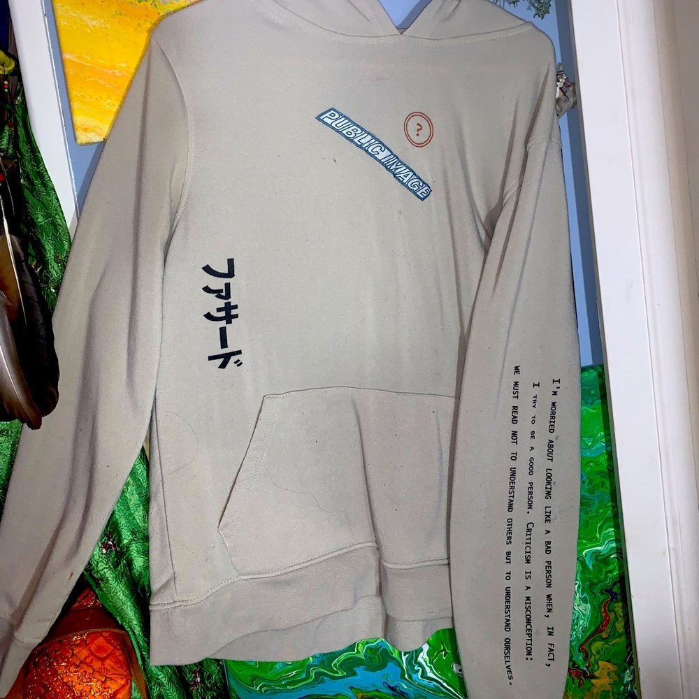size m public image hoodie